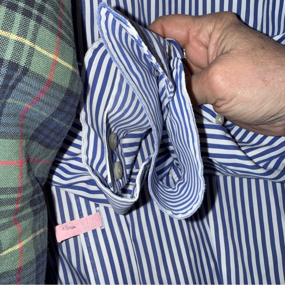 Ralph Lauren Blue Label Plaid and Striped Shirt Set - Picture 8 of 10